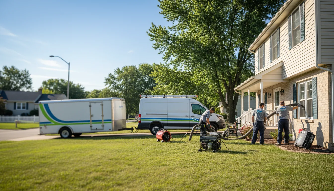 Flooded Basement Restoration And Cleanup With Repair in Hamburg, IL near me